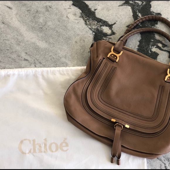 chloe marcie large leather satchel bag